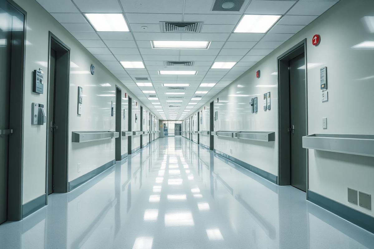 Medical facility being cleaned